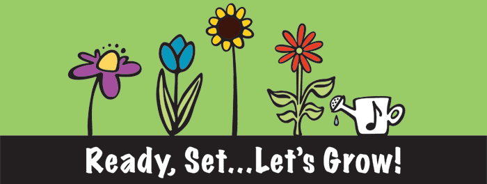 Ready, Set, Let's Grow logo